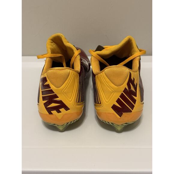 Size 15 - Nike Vapor Carbon 2.0 Elite TD Men\'s Football Cleats Maroon Yellow \'14 main image 6